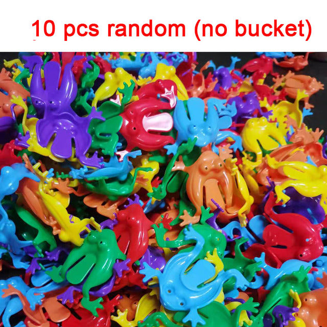 5/10 Stück Jumping Frog Bounce Zappeln Spielzeug für Kinder Neuheit Verschiedene Stressabbau Spielzeug für Kinder Geburtstagsgeschenk Party Favor