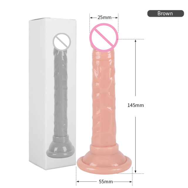 Realistischer Dildo Analmasturbator Sexspielzeug für Paare Crystal Jelly Dildo Saugnapf Penis Stoßdildo Phalos für Frauen Hot