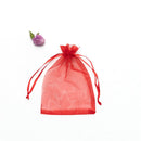 Wholesale 50pcs/lot  Adjustable Organza Bag 5x7cm 7x9cm 9x12cm 10x15cm Drawstring Jewelry Packaging Candy Wedding Gifts Pouches
