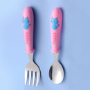 Baby Gadgets Tableware Set Children Utensil Stainless Steel Toddler Dinnerware Cutlery Cartoon Infant Food Feeding Spoon Fork