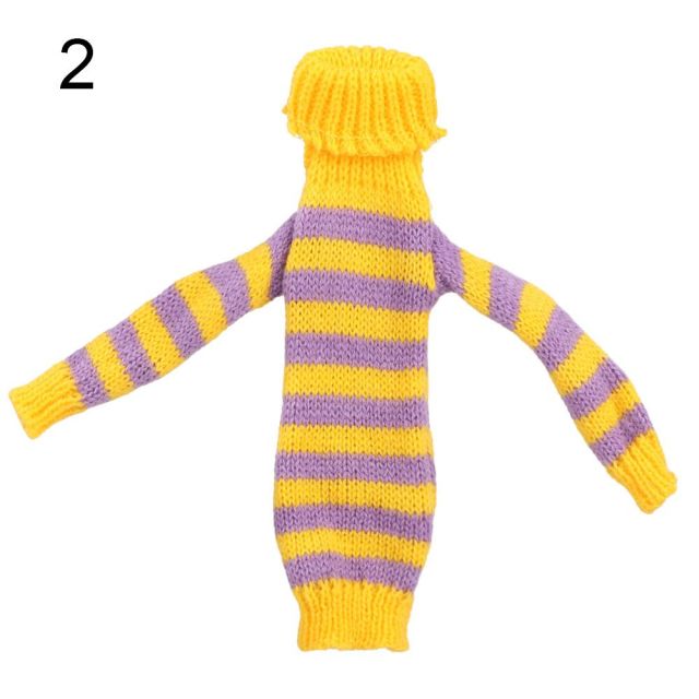 Hochwertiges gestricktes mehrfarbiges Pulloverkleid Tops Optionen Puppenkleidung Zubehör für Puppen 11,5 Zoll - 12 Zoll Mädchenspielzeug