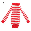 High Quality Knitted Multicolor Sweater Dress Tops Options Doll Clothes Accessories for Doll 11.5 inch - 12 inch Girl Toy