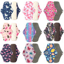 Washable Menstrual Pad Panty Liner Reusable Cloth Sanitary pad Hygienic and Soft Washable Charcoal Menstrual Dropshipping