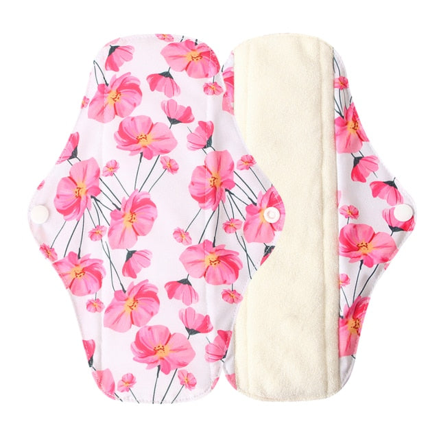 Washable Menstrual Pad Panty Liner Reusable Cloth Sanitary pad Hygienic and Soft Washable Charcoal Menstrual Dropshipping