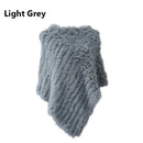 Real Rabbit Fur Knitted Natural Fur Poncho Vest Fashion Wrap Coat Shawl Lady Scarf Natural Fur Wedding Party Wholesale Cape