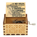 Wood Carving and Color Printing Music Box for Deautiful Wife, Daughter/Son Holiday Gift Christmas gift You Are My Sunshine Music