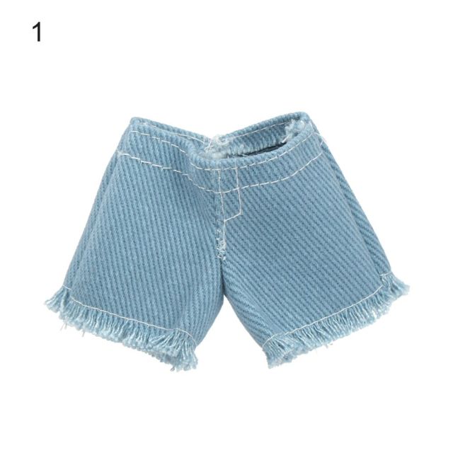 Multi Style Denim 11.5&quot;Jeans Bottoms Shorts For Doll Clothes Outfits Short Pants For Blythe 1/6 Dolls Accessories