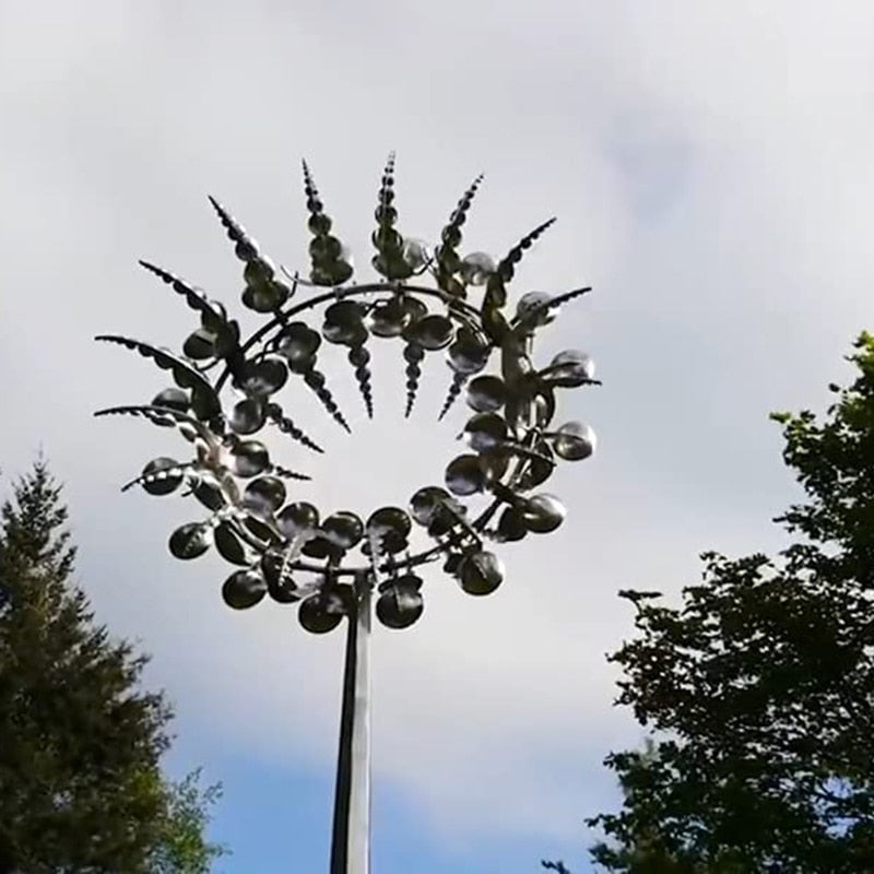 Neue Dropshipping Magische Metall Windmühle Outdoor Wind Spinner Windfänger Hof Terrasse Garten Dekoration