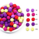 Cute-Idea 20Pcs Silicone Round Beads 9MM Baby Teething Chewable Beads DIY Baby Rodent Pacifier Chain Toys Accessories Baby Goods