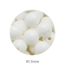 Cute-Idea 20Pcs Silicone Round Beads 9MM Baby Teething Chewable Beads DIY Baby Rodent Pacifier Chain Toys Accessories Baby Goods