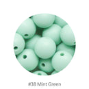 Cute-Idea 20Pcs Silicone Round Beads 9MM Baby Teething Chewable Beads DIY Baby Rodent Pacifier Chain Toys Accessories Baby Goods