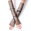 Sexy Lace Nets Gloves Elastic Gloves Bride Long-sleeve Gloves Mesh Liturgy Gloves Sexy Glove Summer Lace Jacquard Fishnet Gloves