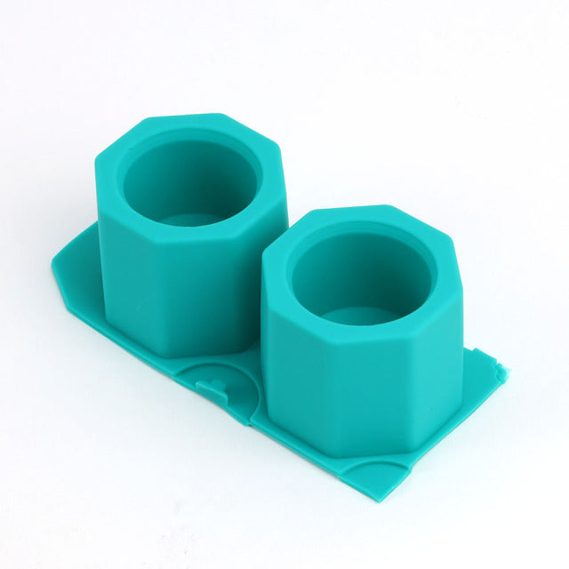 DIY runder geometrischer polygonaler Silikon-Blumentopf-Form-Keramik-Ton-Handwerks-Form-Epoxidharz-Beton-Formen-Kerzen-Topf-Form