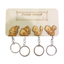 Estante de almacenamiento con 4 ganchos para llaves, decoración para colgar en la habitación, regalos, puerta de entrada del hogar, llavero de madera Retro, ganchos organizadores de pared para el hogar