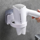 Wall Mounted Hair Dryer Holder Storage Toilet Hair Dryer Rack Home Bathroom Storage Bathroom Shelf Kitchen Storage Organization