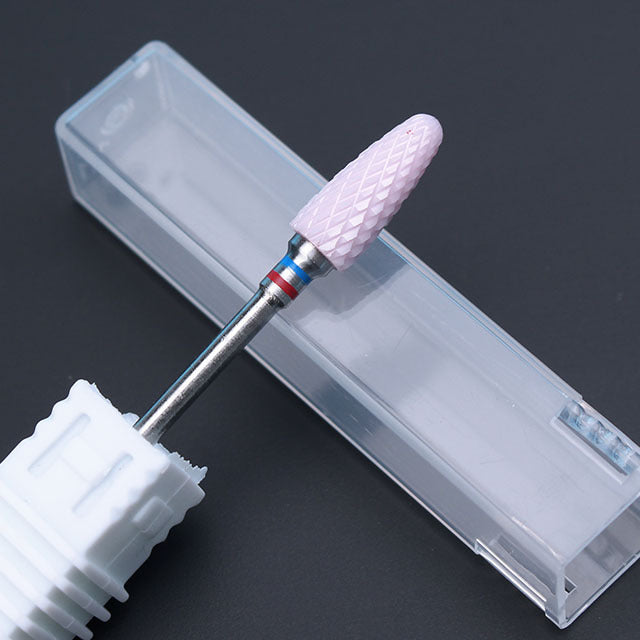 Ceramic Milling Cutter Manicure Nail Drill Bits Electric Nail Files Pink Blue Grinding Bits Mills Cutter Burr Accessories