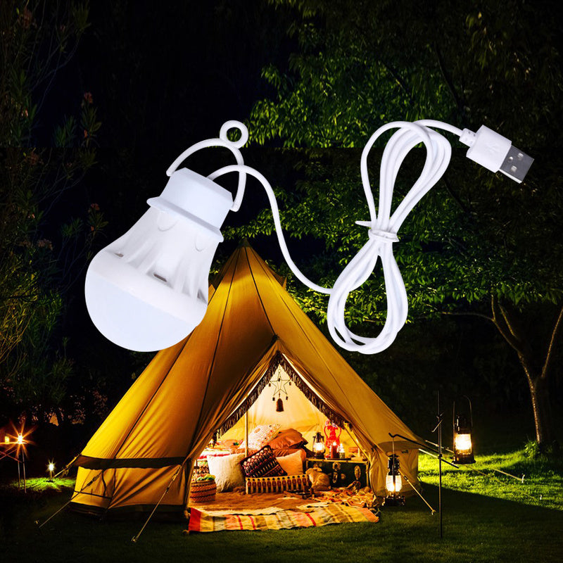 LED-Laterne, tragbare Campinglampe, Mini-Birne, 5 V, USB-Power, Buchlicht, Lesen, Studieren, Tischlampe, super Birght für den Außenbereich