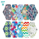 Reusable Menstrual Pads 6 pcs Women Washable Sanitary Napkin Pad Cotton Bamboo Charcoal Health Washable Menstrual Pad