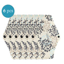 Reusable Menstrual Pads 6 pcs Women Washable Sanitary Napkin Pad Cotton Bamboo Charcoal Health Washable Menstrual Pad