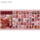 Lychee Life Flower Plants Washi Paper Note Stickers Sticky Scrapbooking Junk Journal Happy Planner Label Decoration