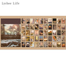 Lychee Life Flower Plants Washi Paper Note Stickers Sticky Scrapbooking Junk Journal Happy Planner Label Decoration