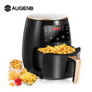 Freidora de aire AUGIENB 1400W 4.5L, freidora de salud sin aceite, cocina multifunción inteligente táctil LCD, freidora profunda para patatas fritas y Pizza