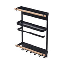 Organizador magnético para cocina, estante para nevera, soporte magnético, toallero de papel, estante de Metal, estante de almacenamiento de especias, accesorios de cocina