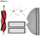 For Xiaomi Roborock S5 Max S6 S6 maxv Accessories Spare Parts Vacuum Cleaner Replacement Kit Detachable Roller Silicon Brush