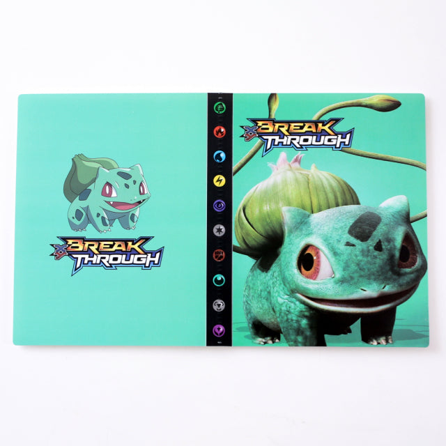 240 Stück Halter Sammlungen Pokemon Karten Album Buch Spielfiguren Map Binder Ordner Top Loaded List Spielzeug Weihnachtsgeschenk für Kinder