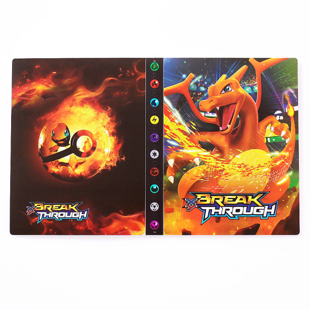 240 Uds soporte colecciones Pokemon tarjetas álbum libro juego personajes mapa carpeta carpeta cargada superior lista juguete regalo de Navidad para chico