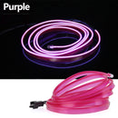 1m/2m/3m/5m Neon LED Car Interior Lighting Strips Auto LED Strip Garland EL Wire Rope Car Decoration lamp Flexible Tube