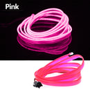 1m/2m/3m/5m Neon LED Car Interior Lighting Strips Auto LED Strip Garland EL Wire Rope Car Decoration lamp Flexible Tube