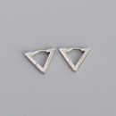 WANTME Real 100% 925 Sterling Silver Punk Hip-Hop Link Chain Gothic Studs Earrings for Fashion Women Jewelry Accessories 2022
