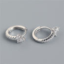 WANTME Real 100% 925 Sterling Silver Punk Hip-Hop Link Chain Gothic Studs Earrings for Fashion Women Jewelry Accessories 2022