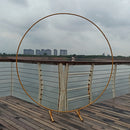 Iron Circle Wedding Birthday Arch Decoration Background Wrought Props Outdoor Lawn Round Backdrop Wedding Frame Wedding decor