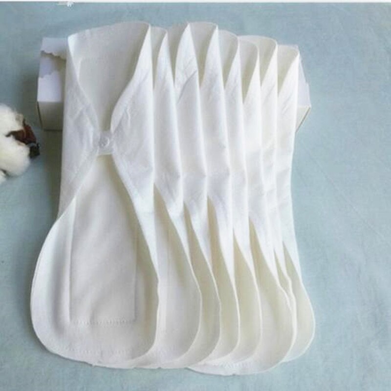 5Pcs 270mm Thin Reusable Cotton Pads Washable Panty Menstrual Pad Mama Sanitary Towel Pad Panty Liner Feminine Hygiene Supplies