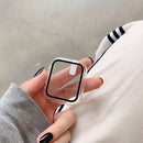 Screen Protector Case for Apple Watch Series 7 6 SE 5 4 3 44mm 40mm 45mm iwatch 42mm 38mm glass+cover Apple watch Accessories