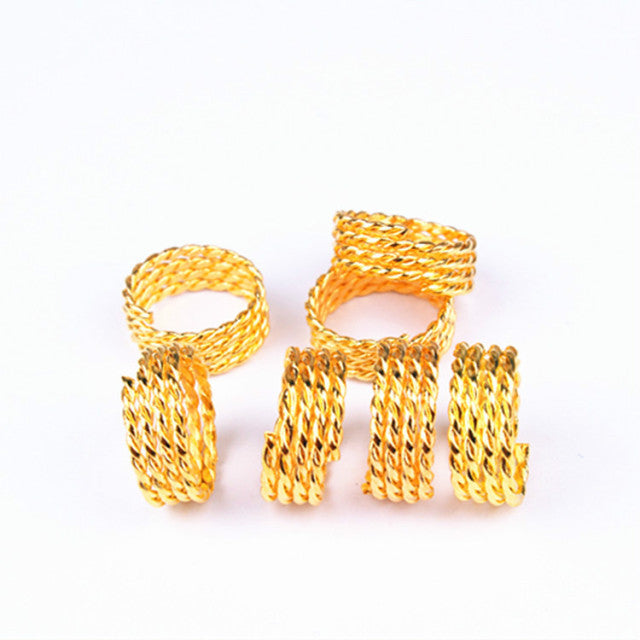 5pcs/Pack Different 49 Styles Charms Hair Braid Dread Dreadlock Beads Clips Cuffs Rings Jewelry Dreadlock Clasps Accessories