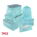 8/6 pieces Set Travel Organizer Storage Bags Suitcase Packing Set Storage Cases Portable Luggage Organizer Clothe Shoe TidyPouch