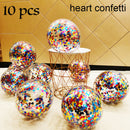10/20 Star Confetti Balloons Metallic Confetti Latex Transparent Ballon Baby Shower Birthday Party Wedding Decoration Ball Globo