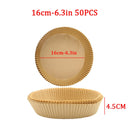 50/100pcs 16/20cm Air Fryer Disposable Paper Liner Mat Oil-proof Non-Stick Mat Microwave Oven Parchment Paper kitchen Cookers