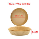 50/100pcs 16/20cm Air Fryer Disposable Paper Liner Mat Oil-proof Non-Stick Mat Microwave Oven Parchment Paper kitchen Cookers