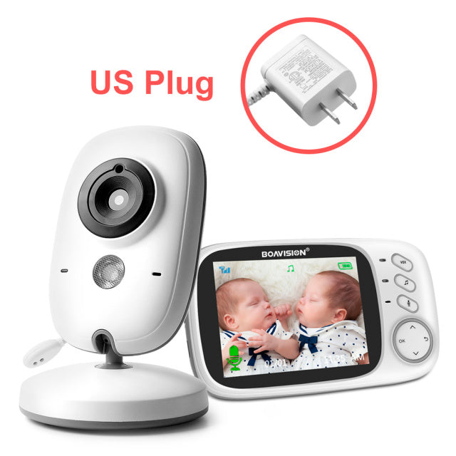 VB603 Video-Babyphone 2,4 G kabellos mit 3,2-Zoll-LCD-2-Wege-Audiogespräch, Nachtsichtüberwachung, Überwachungskamera, Babysitter