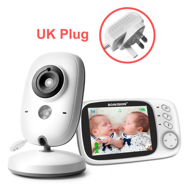 VB603 Video-Babyphone 2,4 G kabellos mit 3,2-Zoll-LCD-2-Wege-Audiogespräch, Nachtsichtüberwachung, Überwachungskamera, Babysitter