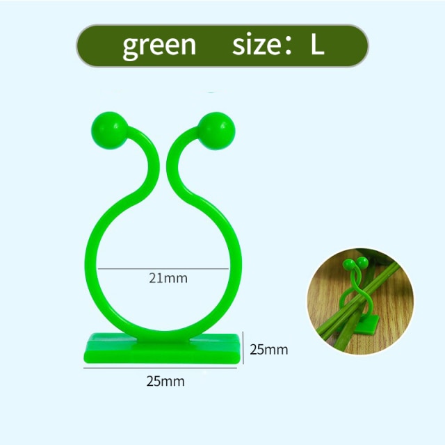 Plant Climbing Wall Self-Adhesive Fixed Buckle Hook Fastener Tied Fixture Vine Buckle Hook Garden Plant Wall Climbing Vine Clips