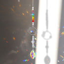 Crystal Star Hexagon Diamond Prisms Hanging Rainbow Chaser Lighting Accessories for Window Curtains Pendant Home Garden Decor