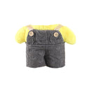 Mini pato amarillo de dibujos animados suave, ropa de juguete de peluche, muñecos de peluche bonitos para pato amarillo de 30 cm, juguetes para niños, regalos de cumpleaños, accesorios