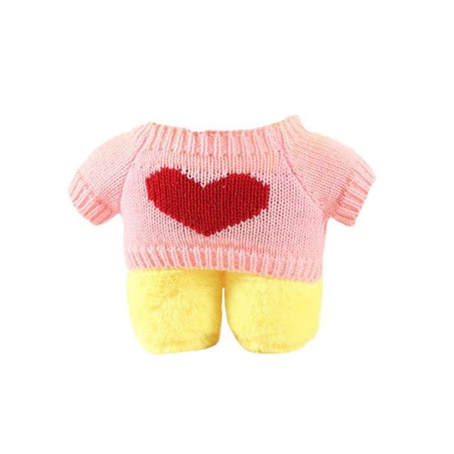 Soft Cartoon Mini Yellow Duck Plush Toy Clothes Cute Plush Dolls for 30 cm Yellow Duck Children Toys Birthday Gifts Accessories