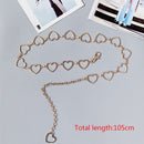 105cm Waistband Pants Classic Waist Chain Love Heart Hollow Girdle For Women Hip Hop Style Fashion Fine Waist Belts 2020 Trendy