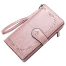 2022 Large Women Wallets Name Engraving Hollow Out Long Wallet Fashion Top Quality PU Leather Card Holder Wallet For Women